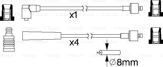 BOSCH 0 986 357 145 - Set kablova za paljenje www.molydon.hr