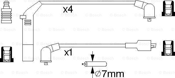 BOSCH 0 986 357 142 - Set kablova za paljenje www.molydon.hr