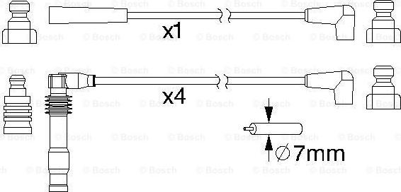 BOSCH 0 986 357 156 - Set kablova za paljenje www.molydon.hr