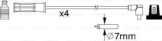 BOSCH 0 986 357 158 - Set kablova za paljenje www.molydon.hr