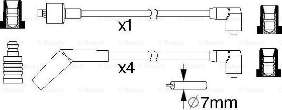 BOSCH 0 986 357 152 - Set kablova za paljenje www.molydon.hr