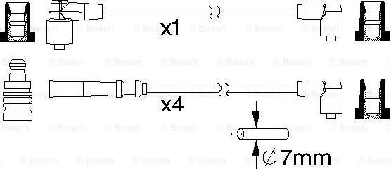 BOSCH 0 986 357 186 - Set kablova za paljenje www.molydon.hr