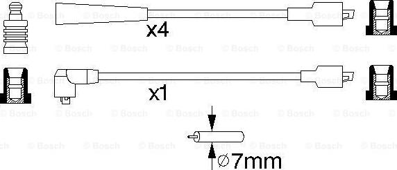 BOSCH 0 986 357 135 - Set kablova za paljenje www.molydon.hr