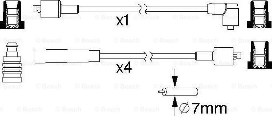 BOSCH 0 986 357 172 - Set kablova za paljenje www.molydon.hr