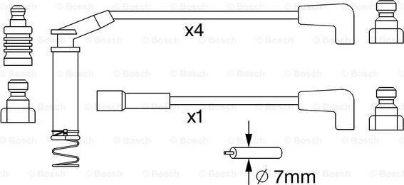 BOSCH 0 986 357 249 - Set kablova za paljenje www.molydon.hr