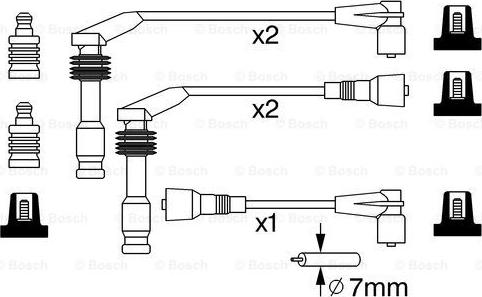 BOSCH 0 986 357 242 - Set kablova za paljenje www.molydon.hr