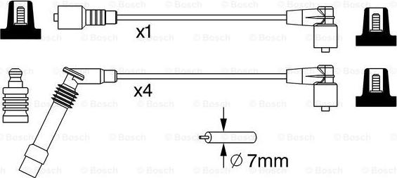 BOSCH 0 986 357 247 - Set kablova za paljenje www.molydon.hr