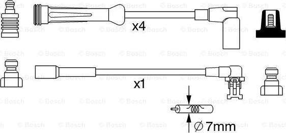 BOSCH 0 986 357 250 - Set kablova za paljenje www.molydon.hr