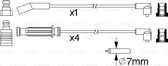 BOSCH 0 986 357 212 - Set kablova za paljenje www.molydon.hr