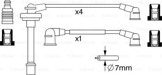 BOSCH 0 986 357 282 - Set kablova za paljenje www.molydon.hr