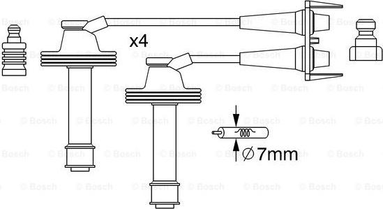 BOSCH 0 986 357 238 - Set kablova za paljenje www.molydon.hr