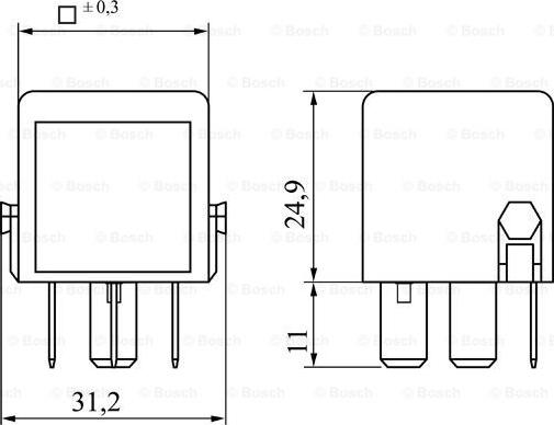 BOSCH 0 986 332 041 - Relej, glavna struja www.molydon.hr