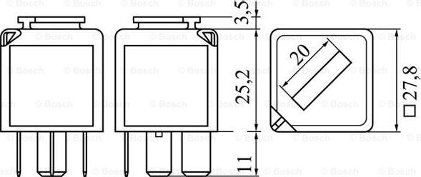 BOSCH 0 986 332 053 - Relej, glavna struja www.molydon.hr