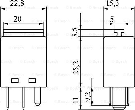 BOSCH 0 986 332 052 - Relej, glavna struja www.molydon.hr