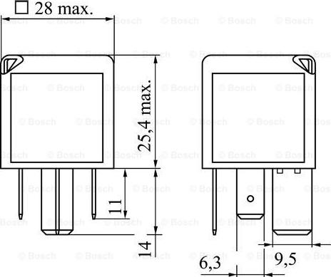 BOSCH 0 986 332 001 - Relej, glavna struja www.molydon.hr