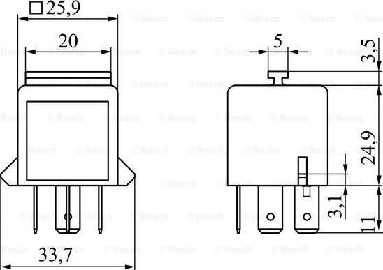 BOSCH 0 986 332 073 - Relej, glavna struja www.molydon.hr