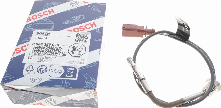 BOSCH 0 986 259 070 - Senzor, temperatura Ispušnih plinova www.molydon.hr