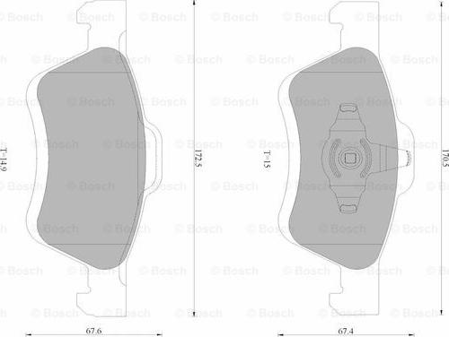 BOSCH 0 986 AB9 402 - Komplet Pločica, disk-kočnica www.molydon.hr