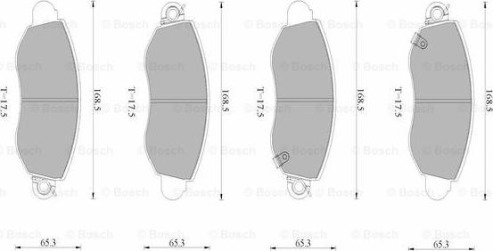 BOSCH 0 986 AB9 090 - Komplet Pločica, disk-kočnica www.molydon.hr