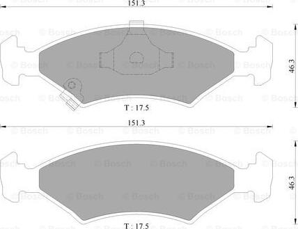 BOSCH 0 986 AB9 098 - Komplet Pločica, disk-kočnica www.molydon.hr