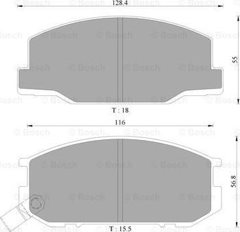 BOSCH 0 986 AB9 049 - Komplet Pločica, disk-kočnica www.molydon.hr