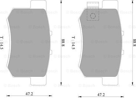 BOSCH 0 986 AB9 062 - Komplet Pločica, disk-kočnica www.molydon.hr