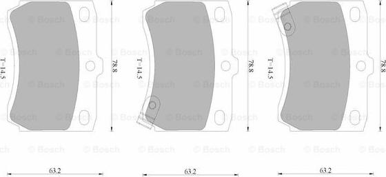 BOSCH 0 986 AB9 009 - Komplet Pločica, disk-kočnica www.molydon.hr