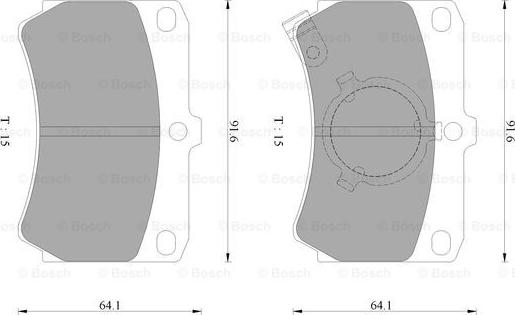 BOSCH 0 986 AB9 006 - Komplet Pločica, disk-kočnica www.molydon.hr