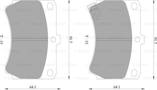 BOSCH 0 986 AB9 033 - Komplet Pločica, disk-kočnica www.molydon.hr