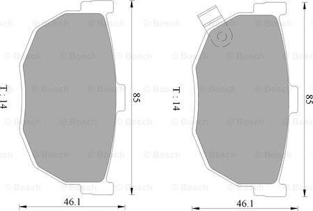 BOSCH 0 986 AB9 037 - Komplet Pločica, disk-kočnica www.molydon.hr