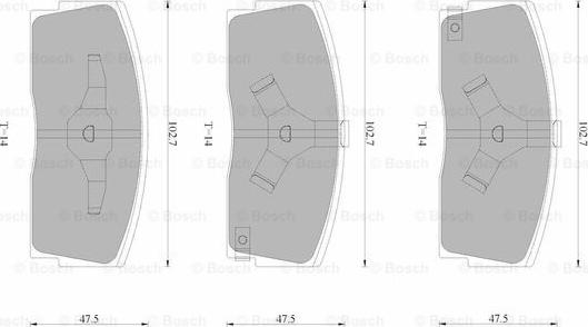 BOSCH 0 986 AB9 028 - Komplet Pločica, disk-kočnica www.molydon.hr