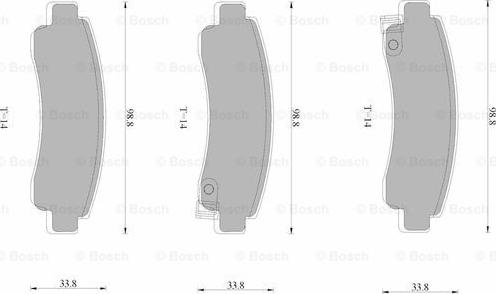 BOSCH 0 986 AB9 027 - Komplet Pločica, disk-kočnica www.molydon.hr