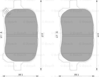 BOSCH 0 986 AB9 075 - Komplet Pločica, disk-kočnica www.molydon.hr