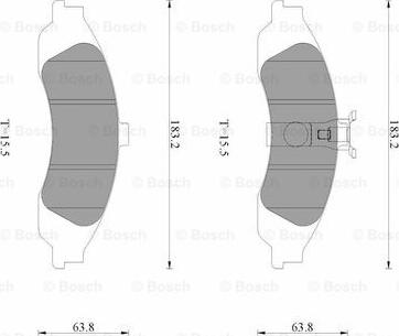 BOSCH 0 986 AB9 073 - Komplet Pločica, disk-kočnica www.molydon.hr