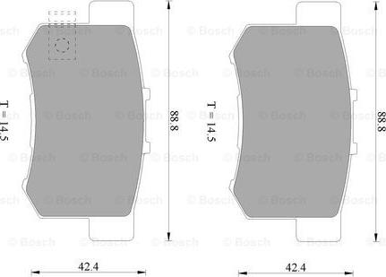 BOSCH 0 986 AB9 197 - Komplet Pločica, disk-kočnica www.molydon.hr