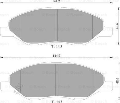 BOSCH 0 986 AB9 147 - Komplet Pločica, disk-kočnica www.molydon.hr