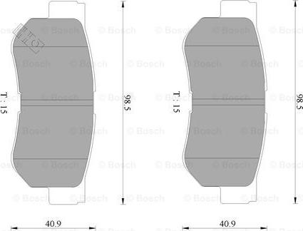 BOSCH 0 986 AB9 150 - Komplet Pločica, disk-kočnica www.molydon.hr