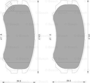 BOSCH 0 986 AB9 106 - Komplet Pločica, disk-kočnica www.molydon.hr