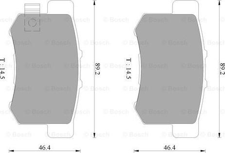 BOSCH 0 986 AB9 135 - Komplet Pločica, disk-kočnica www.molydon.hr