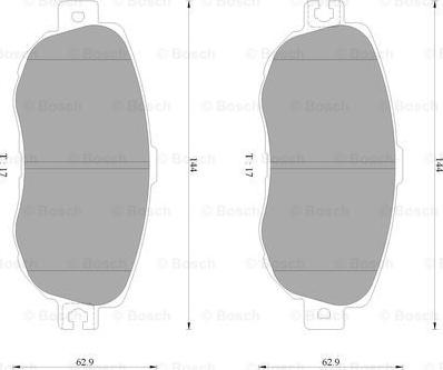 BOSCH 0 986 AB9 133 - Komplet Pločica, disk-kočnica www.molydon.hr