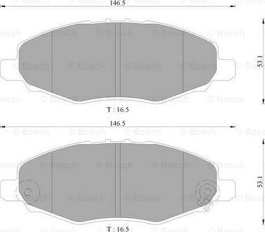 BOSCH 0 986 AB9 343 - Komplet Pločica, disk-kočnica www.molydon.hr