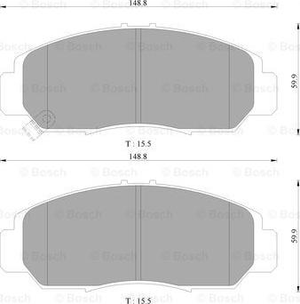 BOSCH 0 986 AB9 353 - Komplet Pločica, disk-kočnica www.molydon.hr