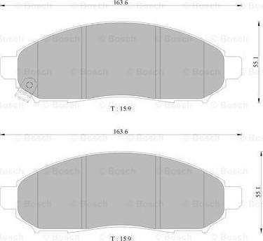 BOSCH 0 986 AB9 300 - Komplet Pločica, disk-kočnica www.molydon.hr