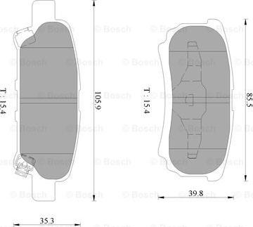 BOSCH 0 986 AB9 374 - Komplet Pločica, disk-kočnica www.molydon.hr