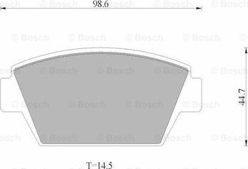 BOSCH 0 986 AB9 249 - Komplet Pločica, disk-kočnica www.molydon.hr