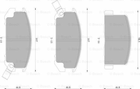 BOSCH 0 986 AB9 261 - Komplet Pločica, disk-kočnica www.molydon.hr