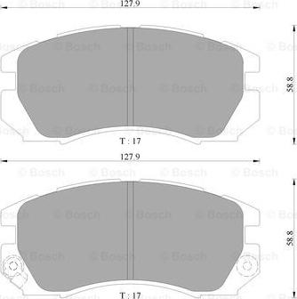 BOSCH 0 986 AB9 235 - Komplet Pločica, disk-kočnica www.molydon.hr