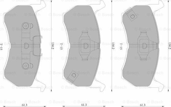 BOSCH 0 986 AB9 224 - Komplet Pločica, disk-kočnica www.molydon.hr