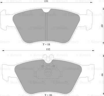 BOSCH 0 986 AB4 993 - Komplet Pločica, disk-kočnica www.molydon.hr