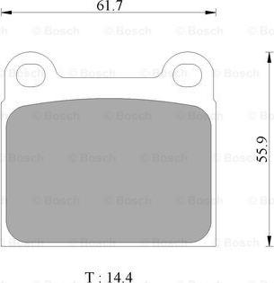 BOSCH 0 986 AB4 419 - Komplet Pločica, disk-kočnica www.molydon.hr